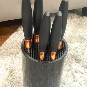 Hamilton Beach 5 Piece Black Premium Knife Set